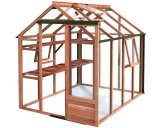 6ft Wide Growhouse Cedar Greenhouses